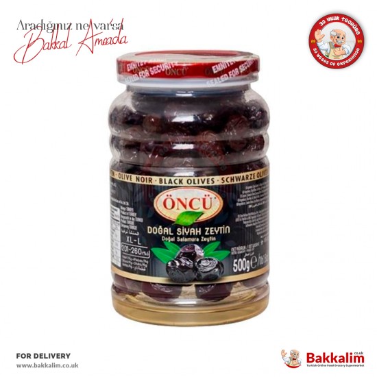 Öncü XL - L Doğal Siyah Zeytin N500 Gr