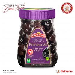 Köy Sefası Premium Gemlik Yağlı Siyah Zeytin 450 Gr