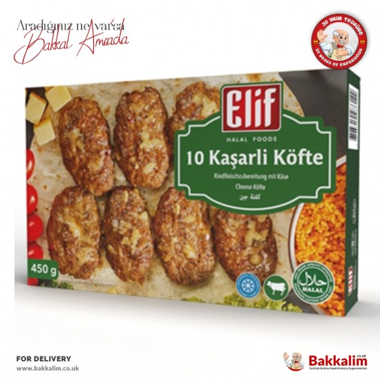 Elif 450 Gr Kaşarlı Köfte 10 Adet - TURKISH ONLINE MARKET UK - £6.19