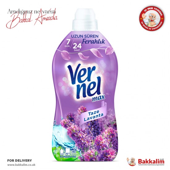 Vernel Max Lavender Concentrated Fabric Softener 1440 Ml