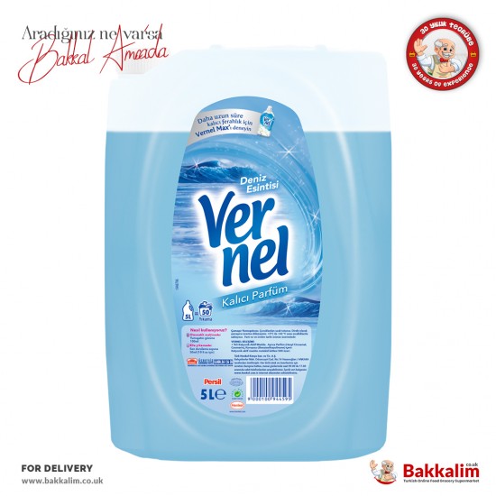 Vernel Fabric Softener - Sea Breeze 5 Lt 50 Washes