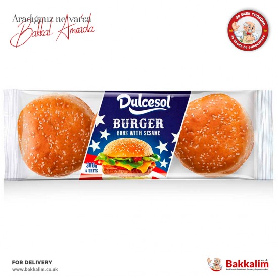 Dulcesol Burger Buns Pack In 3 Pcs 300 G - TURKISH ONLINE MARKET UK - £2.39