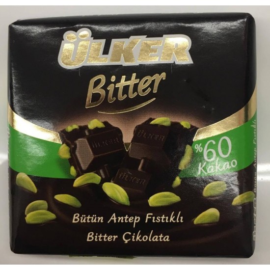 Ülker Bütün Antep Fıstıklı Bitter Çikolata - TURKISH ONLINE MARKET UK - £1.99