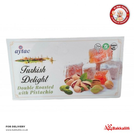 Aytac 350 Gr Double Roasted Pistachio Turkish Delight - TURKISH ONLINE MARKET UK - £3.29