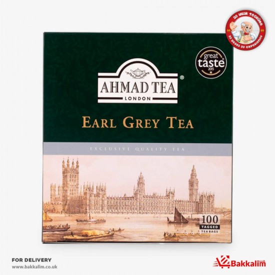 Ahmad Tea 100 Pcs Earl Grey Tea - TURKISH ONLINE MARKET UK - £3.99