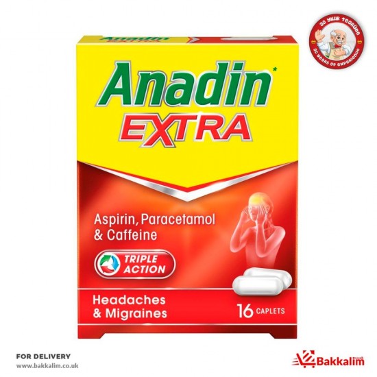 Anadin 12 Caplets  Extra  Aspirin And Paracetamol - TURKISH ONLINE MARKET UK - £2.29