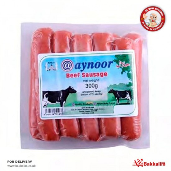 Aynoor 300 Gr Halal Beef Sausage - TURKISH ONLINE MARKET UK - £2.99