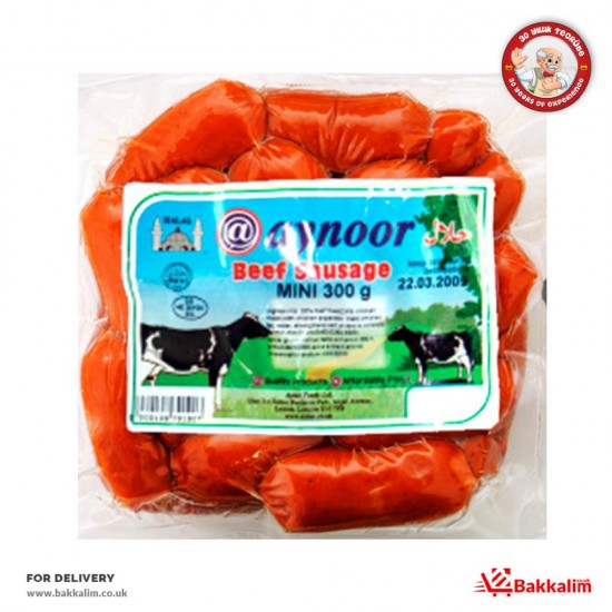 Aynoor 300 Gr Halal Mini Beef Sausage - TURKISH ONLINE MARKET UK - £3.59