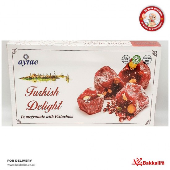 Aytac 350 Gr Turkish Delight Pomegranate With Pistachio - TURKISH ONLINE MARKET UK - £4.99
