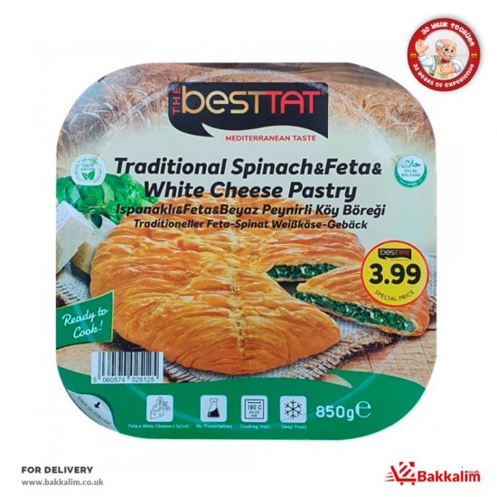 BestTat 850 Gr Traditional Spinach And Feta And White Cheese Pastry - TURKISH ONLINE MARKET UK - £3.99