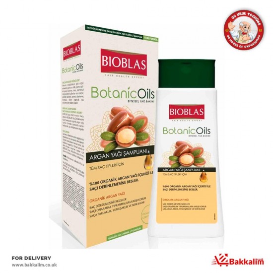 Bioblas 360ml Argan Oil Shampoo - TURKISH ONLINE MARKET UK - £5.99