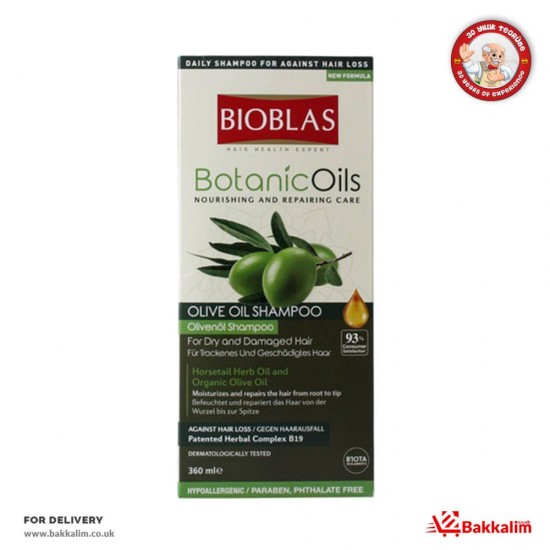 Bioblas 360ml Olive Oil Shampoo - TURKISH ONLINE MARKET UK - £5.99