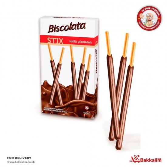 Biscolata 40 Gr Biscuit Sticks Coated With Milk Chocolate - TURKISH ONLINE MARKET UK - £0.99