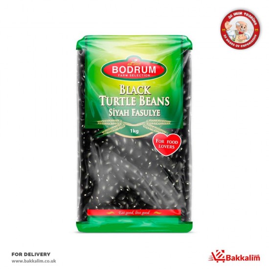 Bodrum 1000 Gr Black Turtle Beans - TURKISH ONLINE MARKET UK - £4.39