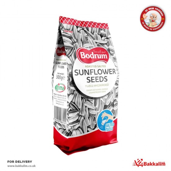 Bodrum 300 Gr Roasted Salted Sunflower Seeds - TURKISH ONLINE MARKET UK - £3.19