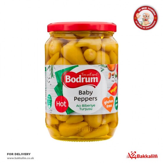 Bodrum 330 G Baby Hot Peppers - TURKISH ONLINE MARKET UK - £1.99