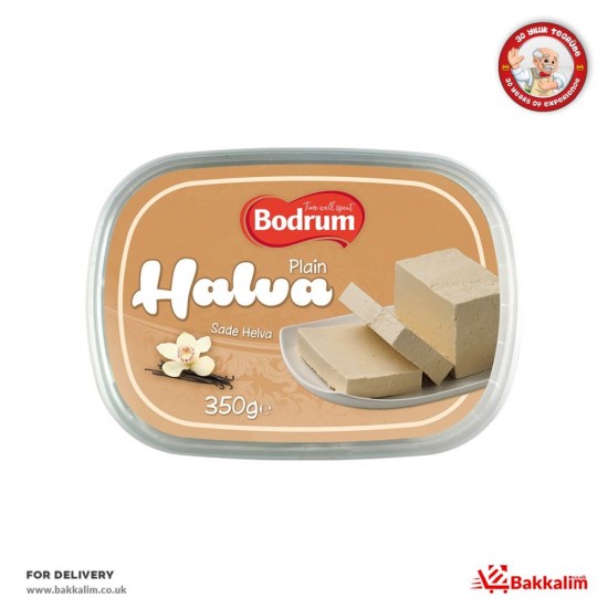 Bodrum 350 G Plain Tahini Halva - TURKISH ONLINE MARKET UK - £3.39