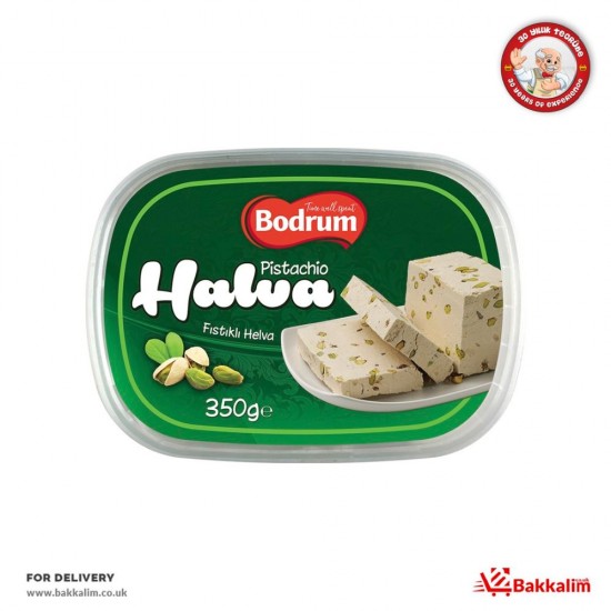 Bodrum 350 G Tahini Halva With Pistachio - TURKISH ONLINE MARKET UK - £4.69