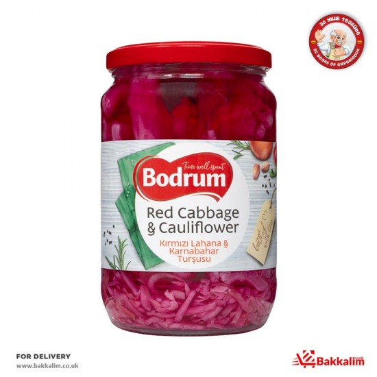 Bodrum 680 Gr Red Cabbage And Cauliflower Pickles - TURKISH ONLINE MARKET UK - £1.99