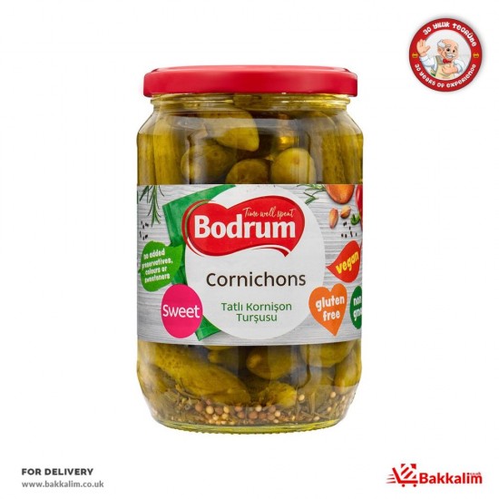 Bodrum 680 Gr Tatlı Kornişon Turşusu - TURKISH ONLINE MARKET UK - £2.49