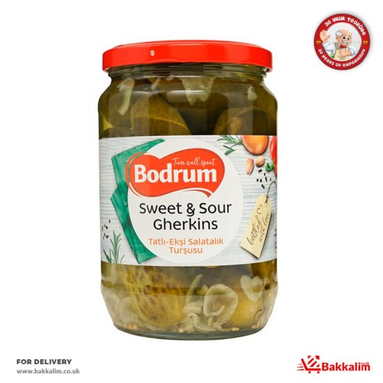 Bodrum 680 Gr Sweet And Sour Gherkins - TURKISH ONLINE MARKET UK - £1.99