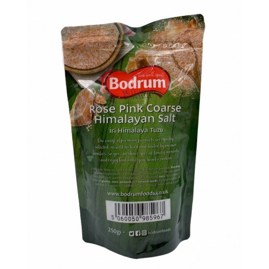 Bodrum Himalayan Rose Pink Salt Coarse 250g - TURKISH ONLINE MARKET UK - £0.99