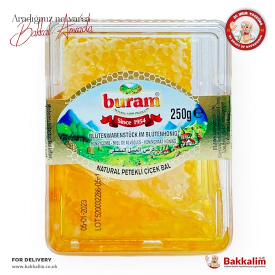 Buram 250 G Cut Comb In Honey - TURKISH ONLINE MARKET UK - £3.99