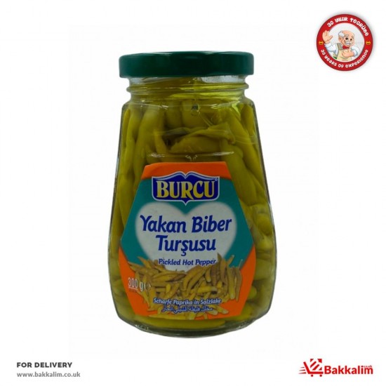 Burcu  300 Gr Pickled Hot Peppers - TURKISH ONLINE MARKET UK - £1.19