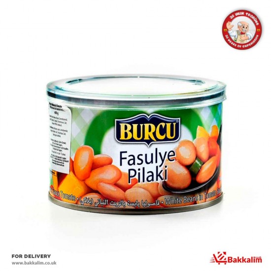 Burcu  400 Gr White Beans In Tomato Sauce - TURKISH ONLINE MARKET UK - £1.99
