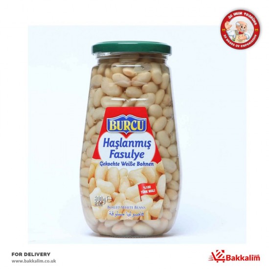 Burcu 600 Gr Boiled White Beans - TURKISH ONLINE MARKET UK - £2.69