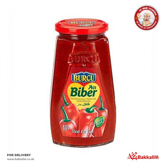 Burcu  630 Gr Hot Pepper Paste - TURKISH ONLINE MARKET UK - £5.29