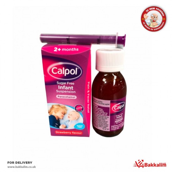 Calpol  100 Ml Paracetamol Strawberry Flavour - TURKISH ONLINE MARKET UK - £5.49