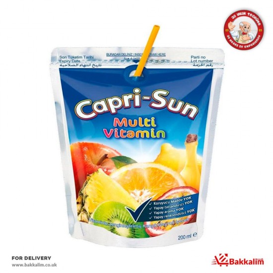 Capri  200 Ml Sun Multi Vitamin Fruit Juice Drink - TURKISH ONLINE MARKET UK - £0.59