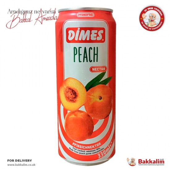 Dimes Peach Fruit Juice 330 Ml - TURKISH ONLINE MARKET UK - £0.79