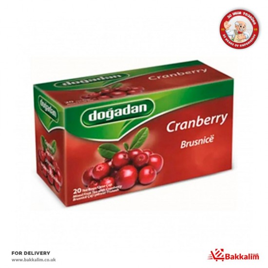 Dogadan 20 Bags Cranberry Tea - TURKISH ONLINE MARKET UK - £1.59