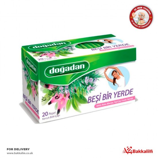 Dogadan 20 Bags Five In One Mixed Tea - TURKISH ONLINE MARKET UK - £1.59