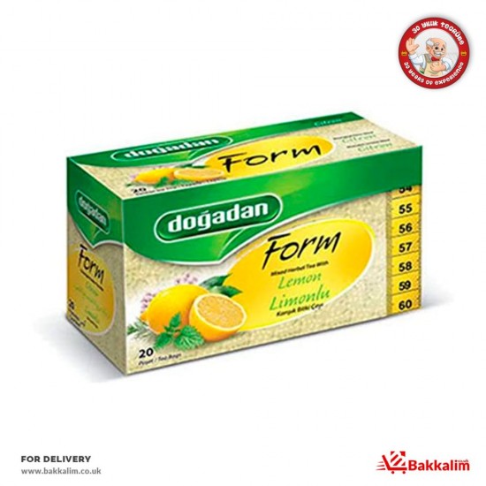 Dogadan 20 Bags Form Mixed Herbal Tea With Lemon - TURKISH ONLINE MARKET UK - £1.29