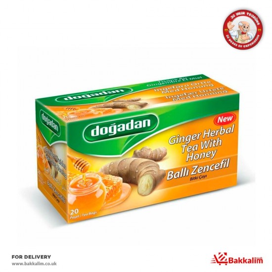 Dogadan 20 Bags Ginger Herbal Tea With Honey - TURKISH ONLINE MARKET UK - £1.99