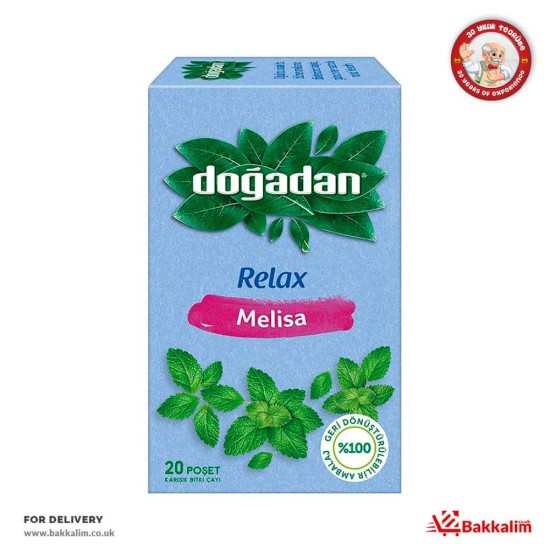 Doğadan 20 Poşet Relax Melisa Bitki Çayı - TURKISH ONLINE MARKET UK - £1.29