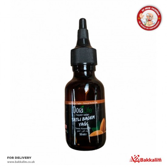 Doralife  50 Ml Sweet Almond Oil - TURKISH ONLINE MARKET UK - £2.69