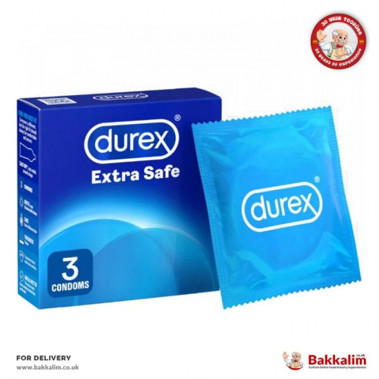 Durex Extra Safe Condoms Pack In 3 Pcs - TURKISH ONLINE MARKET UK - £4.49