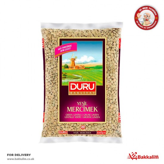 Duru 1000 Gr Green Lentils - TURKISH ONLINE MARKET UK - £5.69