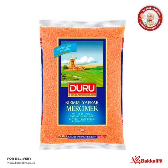 Duru 1000 Gr Split Red Lentils - TURKISH ONLINE MARKET UK - £4.19