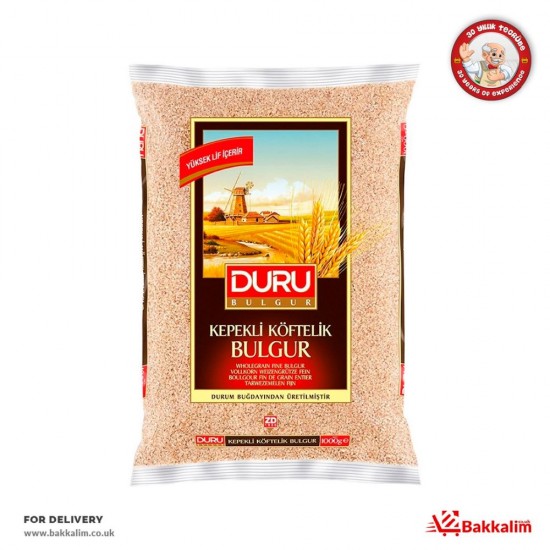 Duru 1000 Gr Whole-grain Fine Bulgur - TURKISH ONLINE MARKET UK - £2.19