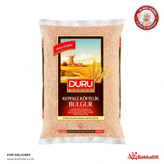 Duru 1000 Gr Kepekli (kısırlık-Köftelik) Bulgur - TURKISH ONLINE MARKET UK - £2.19