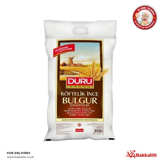 Duru 5000 Gr Extra Fine Bulgur - TURKISH ONLINE MARKET UK - £11.39