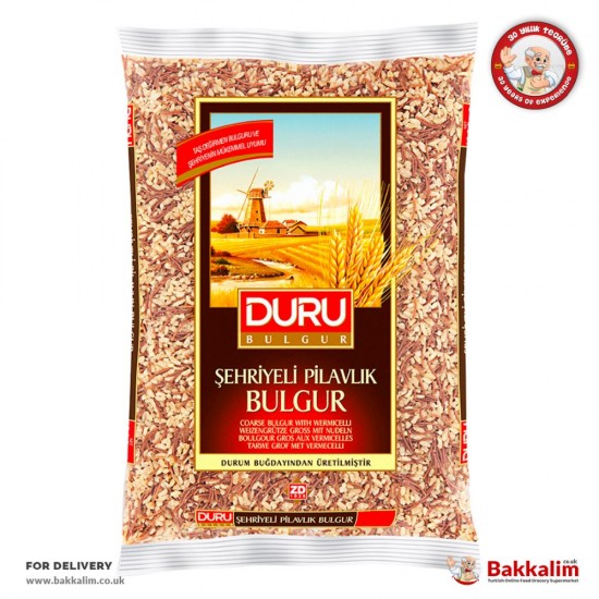 Duru Coarse Bulgur With Vermicelli 5000 G - TURKISH ONLINE MARKET UK - £10.99