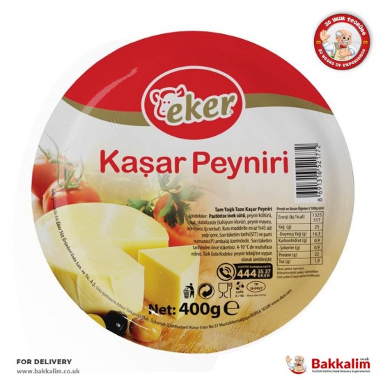 Eker 400 Gr Kaşar Peyniri - TURKISH ONLINE MARKET UK - £5.99