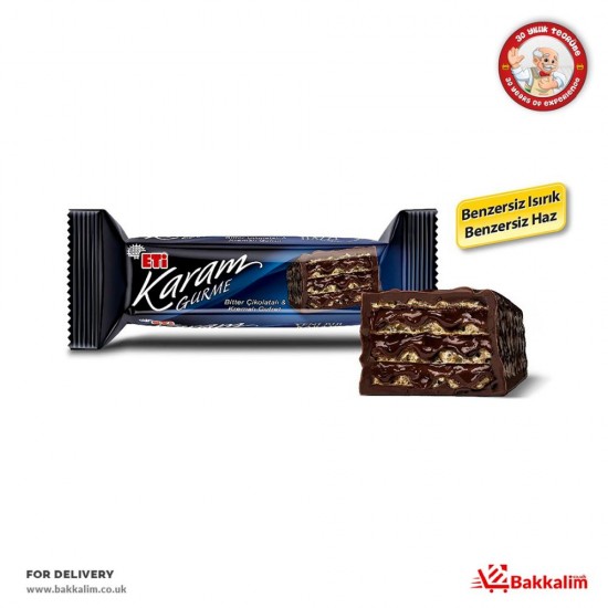 Eti  50 Gr Karam Gurme Flavoured Bitter Chocolate And Cream Waffle - TURKISH ONLINE MARKET UK - £1.19