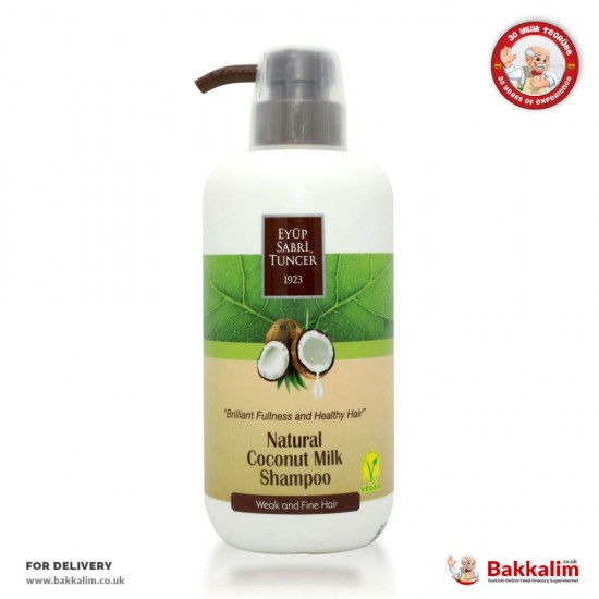 Eyup Sabri Tuncer 600 Ml Natural Coconut Milk Shampoo - TURKISH ONLINE MARKET UK - £4.99